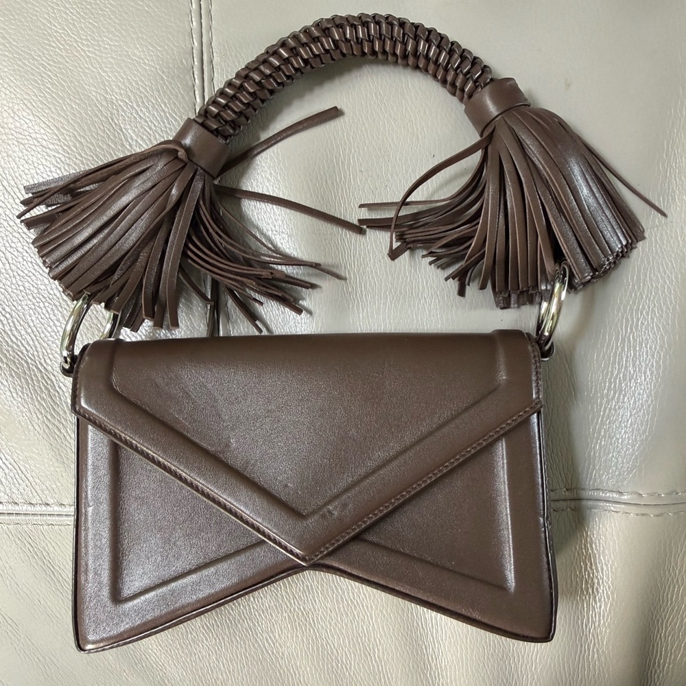 Michael Kors Collection Manhatta Leather Shoulder Bag